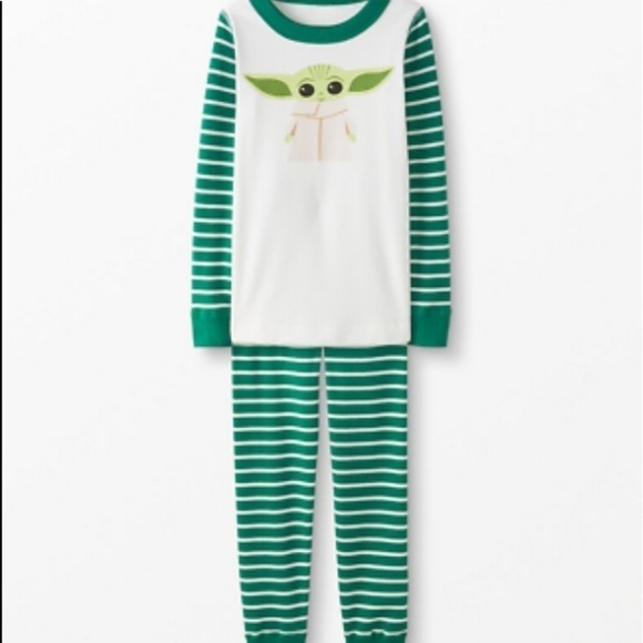 Hanna Andersson NWT Star Wars Mandalorian The Child Long Johns 6-12 Mos (70) - Picture 1 of 6